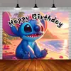 Tela de fondo temática de dibujos animados transfronteriza nueva stillson decoración de fiesta de cumpleaños estrella diseño de escena de bebé personalización