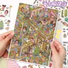 Art Blue 165.0 Pegatinas de Paisaje Pegatinas de Escena Miniatura 3D Pegatinas Lindas para Diario Pegatinas para Juguetes Hechos a Mano DIY