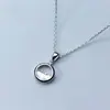 Colar com laço feminino micro-incrustado Hao luz luxo corrente clavícula nicho moda joias de alta qualidade atacado