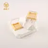 Caja Cuadrada Transparente con Tapa abatible para Rubor, Sombra de Ojos, Iluminador, Contorno, Maquillaje, Cosméticos, Empaque Portátil, Materiales de Empaque al por Mayor