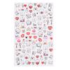 Pegatinas de uñas transfronterizas para el Día de San Valentín, pequeñas pegatinas blancas con diseño de personas que aman la espalda, calcomanías creativas de dibujos animados para uñas.