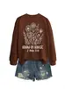 Grow in grace Amazon Wish site independente moda confortável elegante feminina outono e inverno gola redonda manga longa moletom