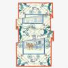 Estilo Europeu Novo Lenço Longo Feminino Novo de Cetim de Seda Camada Dupla Lenço Shawl de Combinação Moda Carruagem Palaciana Lenço Lenço Lenço