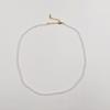 WT-N1437 venta al por mayor de comercio exterior multicolor opcional cuentas de piedra de color collar corto ajustable delicado para la clavícula