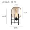 Luminária de mesa de luxo moderna, luminária de cabeceira nórdica, simples, de design, para quarto, de vidro, criativa, avançada, para sala de estar, lâmpada decorativa