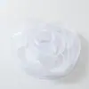 Fita de Linha Rabo de Peixe com Borda Dourada Linha de Poliéster 4cm Laço Acessórios DIY Fita Floral Flor Caixa de Presente Embalagem Fita