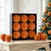 Decorações de Árvore de Natal 6/8cm Vintage Cimento Fosco Veludo Flocado Bolas de Natal Display de Janela Enfeites Pendurados