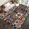 Alfombra de Estilo Étnico Vintage para Sala de Estar Hogar Alfombra Persa Estilo Americano para Sala de Estar Alfombra para Mesa de Café Dormitorio Alfombra de Área Grande Completa