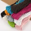 Banda Elástica Redonda de 2.5 mm de Colores en Stock, Cordón Elástico de Látex Hilado con Núcleo Blanco Natural, Banda de Goma Negra al por Mayor