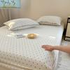Touca de Cama de Fio de Camada Dupla de Algodão Puro Peça Única 2025 Novo Protetor de Colchão Cobertura de Cama de Algodão Integral para Solteiro Cobertura de Cama Suja All-inclusive para Uma Pessoa