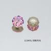 Dongzhou Cristal Octogonal Corte Rosa Pedrería para Arte de Uñas 8mm Zircón Imitación Brillante Octogonal Fondo Puntiagudo Accesorios para Aretes