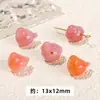 Jingdian Jewelry Fonte de Sal Carmesim Ágata Pequena Gota Coleção Fábrica Personalizada Cabeça de Coelho Fivela de Segurança Anel de Corrida Pixiu Acessórios
