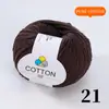 Hilo de Algodón Puro Hilo de Lana Amigable para Bebés para Gorros, Bufandas y Muñecas Hechas a Mano de Bricolaje