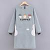 Nuevo mono de algodón puro, delantal para limpiarse las manos, ropa de trabajo de estilo coreano, transpirable, para cocina, hogar, para hombres y mujeres, estampado