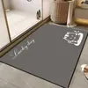 2026 Tejido de Tecnología Fresca Alfombra Suave para Piso Alfombra Baño Tocador Entrada Absorbente de Agua Antideslizante Felpudo