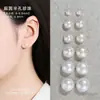 Pérolas Naturais Soltas com Furos Meio Perfurados, Pérolas Redondas Planas em Formato de Coque, Brincos DIY de Furo Único, Tarrachas, Anéis, Acessórios de Pérola