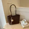 Elegante Xiaomi Home Casual Viaje Estilo Coreano Color Sólido 2026 Nueva Textura Casual Gran Capacidad Moda Bolso de Hombro Único de Mano para Mujer