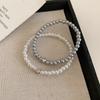 Pulseira de Pérolas Zircônias Estilo Igual da Blogueira Fever para Meninas, Design de Nicho, Joias Finas para Mãos, Acessórios Versáteis para Melhor Amiga