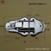 Anwang 3001 Hebilla Accesorios para Maletas Candado para Maletas Hebilla para Caja de Madera Pestillo Colgante Caja Media con Hebilla Británica Hierro Cromado