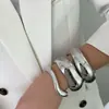 As Pulseiras Mais Quentes da Amazon, Pulseiras de Liga Geométrica com Design Exagerado Estilo Europeu e Americano, Pulseiras Galvanizadas Transfronteiriças de Comércio Exterior