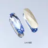 Strass Baguete com Base Prateada 7*21mm, Acessório Decorativo de Strass de Vidro K9 de Alta Qualidade, Cristal Dongzhou, Formato Oval Longo