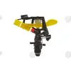 Aspersor de brazo oscilante ajustable para uso agrícola y de paisajismo, rotación automática de 360 grados, aspersor ajustable con rosca externa de 1/2 pulgada para riego