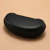 Estojo para Óculos de Couro Preto Eva Aprovado pela Fábrica, Estojo com Zíper Resistente à Pressão para Ciclismo com Gancho, Estojo Portátil para Óculos de Sol, Personalizável com Logo