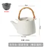 Juego de tetera con viga elevadora estilo japonés y tazas de té, botella de agua de cerámica vintage, gran capacidad, para el hogar, sala de té de alta calidad, juego de té de gres