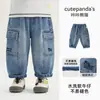 Calça Jeans Infantil Kaka Panda Roupa de Outono Infantil Calça Casual de Outono para Meninas Calça Longa de Bebê para Primavera e Outono Tendência