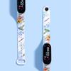 M7Directo de Fábrica Impermeable LED Impresión Digital Dibujos Animados Estudiantes de Primaria y Secundaria Pulsera de Jardín Reloj Deportivo Simple