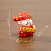 Paisaje en miniatura, lindo y encantador, trae riqueza y prosperidad, pequeña figura del Dios de la Riqueza, adorable, accesorios de decoración para casas de muñecas DIY, adornos pequeños para coche
