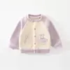 Chaqueta de Polar para Bebé Otoño Invierno Cardigan Cálido de Polar Coral para Niños Ropa Superior Versátil de Polar Grueso Doble Cara para Bebés