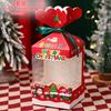Caja de Empaque para Dulces Navideños 2025 Taza Bobo Decoración para Cupcakes Enchufe Nochebuena Bolso Caja de Regalo Cinta