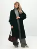 Chaqueta Suéter de Piel Sintética de Visón para Mujer en Otoño e Invierno Estilo Caliente Suave y Ceroso Blanco Largo Perezoso Peludo Cardigan de Piel Gruesa