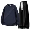[M-8XL] Conjunto Deportivo Casual Otoño 2026 Tallas Grandes para Hombre, Sudadera Versátil y Pantalones Casuales Modernos para Hombre