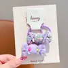 Gomas para el pelo de tela con forma de caramelo de dopamina para niños, Pinzas para el pelo de dibujos animados de flores lindas, Accesorios para el pelo de bebé que no dañan el pelo