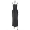 Vestido Sexy sin Tirantes Estilo Francés para Mujer, Nueva Moda Verano 2026, Estilo Vacacional, Vestido Largo de Color Sólido con Lazos, Venta al por Mayor para Exportación