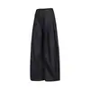 Cintura deconstruida con diseño de botón, pantalones de pierna ancha, nueva colección de otoño, plisados y fluidos, estilo de pierna curva, pantalones largos casuales de nicho para hombre