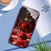 Adequado para Capa de Celular Samsung S26Ultra A90 Vidro Temperado A16 Cereja Capa Protetora A07 Rosa A17 Capa Rígida