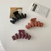 YHJ color nuevo 10cm pintura en aerosol mate forma de ola pinza pasador pinza para el pelo de niña pinza para la parte trasera de la cabeza accesorios para el cabello