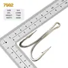 7982 gancho doble gancho doble de acero inoxidable sin soldadura gancho doble de 90 grados de acero inoxidable Gancho de rana Lei Gancho de pieza de hierro Luya con Gancho