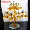 Precio especial citrino lingote adornos para árbol manzano mueble de vino sala de estar regalos de inauguración decoración del hogar en stock venta al por mayor