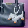 En Stock Fabricante Piel Dibujo Animado Forma Animal Lindo Estilo Ins Perro Dachshund Bolso Colgante