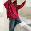 Suéter para Niña Otoño Invierno 2026 Estampado de Lunares Franceses Pulóver Moda para Niña Estilo Perezoso Tejidos Venta al por Mayor Transfronteriza