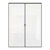 Ventas Directas de Fábrica Puerta de Baño Extremadamente Estrecha Puerta Divisoria de Cocina Puerta de Aleación de Aluminio Puerta de Baño de Vidrio Templado de Doble Capa Puerta Corredera
