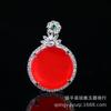 Atacado Bashan Cui Buddha Pendant Material Perigoso Jade Jade Colar Imperial Verde Completo Cui Pequeno Buddha Pendant Clavícula Corrente