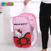 Cesta Plegable de Malla de Nylon para Ropa Sucia de Dibujos Animados Linda Personalidad Hello Kitty Cubo para Ropa Sucia