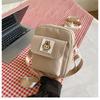 Bolsa Transversal de Ombro Cor Clara Outono e Inverno Feminina 2024 Nova Grande Capacidade Pequena Fresca Casual Estilo Coreano Bolsa Camar