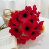 Simulación de amapola de pu de Amazon flor falsa amapola individual amapola mini flor artificial decoración arreglo floral para el hogar