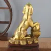 Adorno de Perro de Latón, Perro Lingote de Latón, Perro Lingote del Doce Zodíaco, Artesanías para Rellenar la Esquina Noroeste de la Oficina en Casa